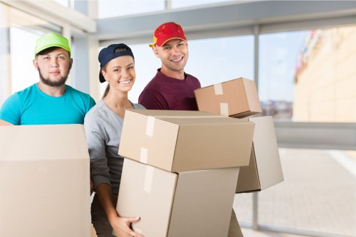 Careful furniture loading during a St Helier house move