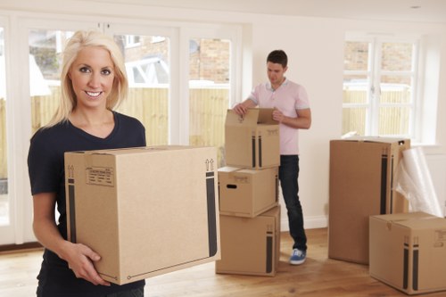 Commercial moving van support for office relocation in St Helier