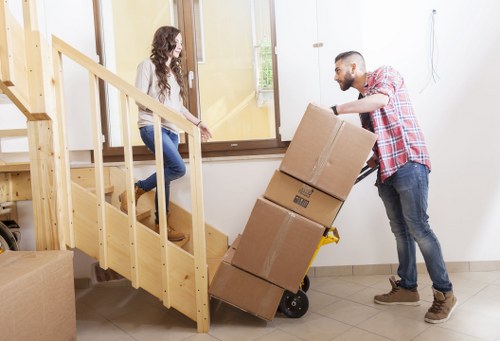 Local office movers assisting businesses in St Helier with desks and IT equipment
