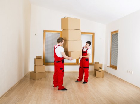 Completed moving van service with organised and safe loading